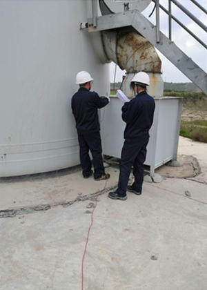 CQ9电子「中国」官方网站为某单位风电场做雷电防护装置检测工作